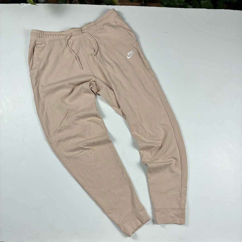 001 - NIKE AIR CREAM TAN ATHLETIC JOGGER SWEATPANTS